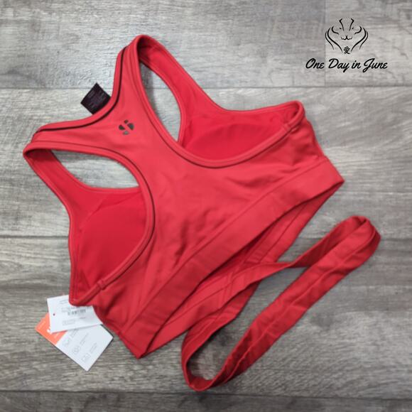 Sports Illustrated Racer Back Cross Front Bikini Top Size L - Picture 4 of 4